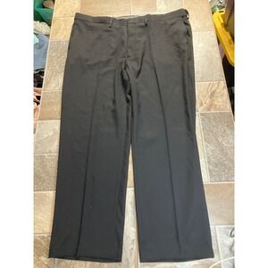 Haggar‎ Mens Classic Fit Premium Stretch Dress Pants Black 44x30